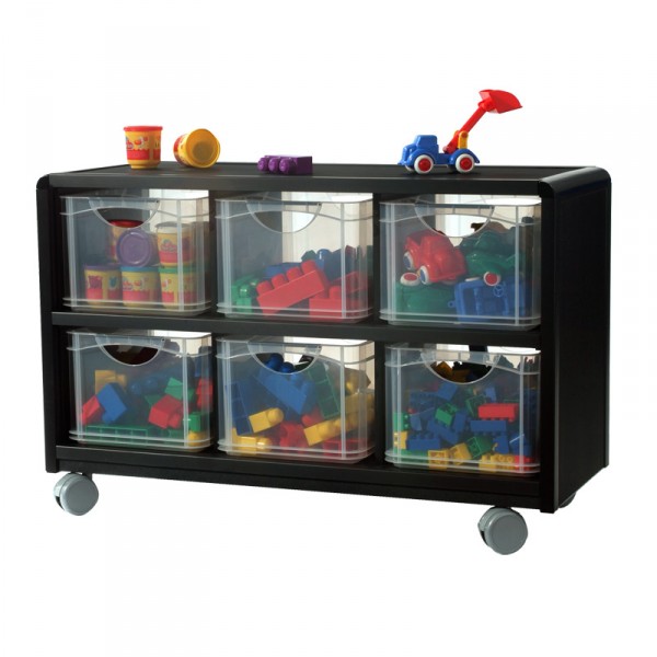 Rangement mobile 6 tiroirs en plastique pour ENFANTS