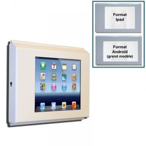 Support mural SECURISE pour tablettes IPAD ou Androïd avec rallonge USB