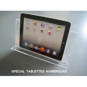 Chevalet plexi transparent 1 FACE p/livres, tablettes L34xH13xP18 l 'unité Chevalet plexi transparent 1 FACE p/livres, tablettes L34xH13xP18 l 'unité