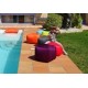 Pouf 'cube" moelleux indoor / outdoor en MESH, 12 couleurs 