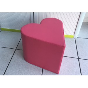 Pouf mousse en forme de coeur L35xH35xP35 cm