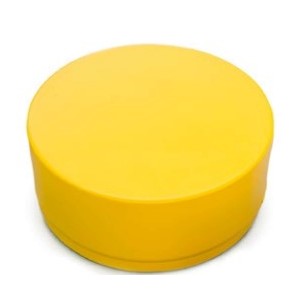 Pouf mousse ROND diam.60cm x H25 à 40cm recouvert de PVC enduit non feu