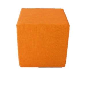 Pouf  mousse carré  JUNIOR / ADO  dim. L40x P40cm x H35 à 45cm   recouvert de pvc enduit  non feu