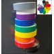 Lot de 10 rouleaux PVC adhésif couleur pour signalisation DEWEY , 30mmx25m, 10 couleurs affiche TOUCAN OFFERTE