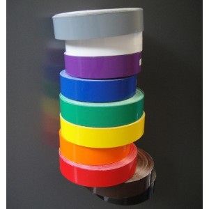 Film PVC adhésif COULEUR pour signalisation DEWEY 30mmx20m, 10 couleurs au choix (DEWEY).