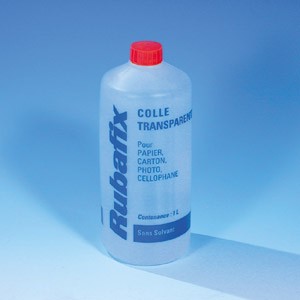 Colle transparente liquide RUBAFIX en flacon de 100gr ou 1l