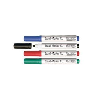 Pack 4 feutres assortis pour tableau blanc pointes rondes 2/2.5mm 