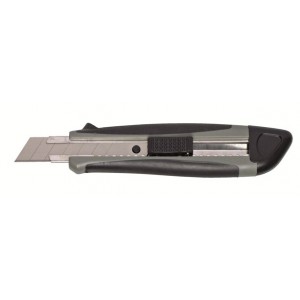 Cutter ANTIGLISSE lame 18mm avec 2 lames de rechange