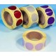 Pastilles adhésives multiusage 8mm en bobine de 1000 12 coloris spéciaux 