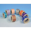 Pastilles adhésives multiusage 24mm en bobine de 1000 12 coloris spéciaux 