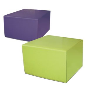 Pouf mousse carré GRAND FORMAT 60x60cm recouvert de PVC enduit