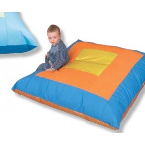 Coussin forme GROS OREILLER 120x120cm  UNI en tissu pvc enduit  
