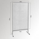 Grille ECO sur pieds époxy blanc H.187xL100xP50.cm L'unité