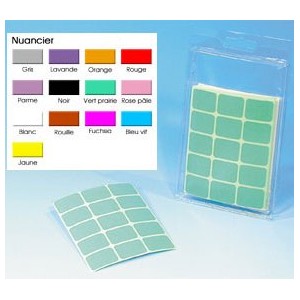 Etiquette plastifiée couleur 25.4x38.1mm JUSQU'A EPUISEMENT STOCK