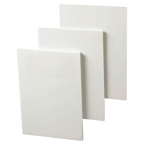 Carton plume non adhésivé (contrecollé très léger) 70 x 100cm, 5 ou 10mm la plaque (MINIMUM 6 plaques)
