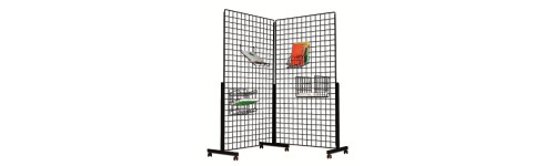 Support fixation murale pour grille d'exposition modulaire*